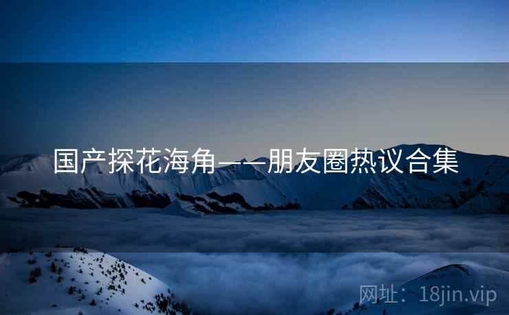 国产探花海角——朋友圈热议合集  第1张