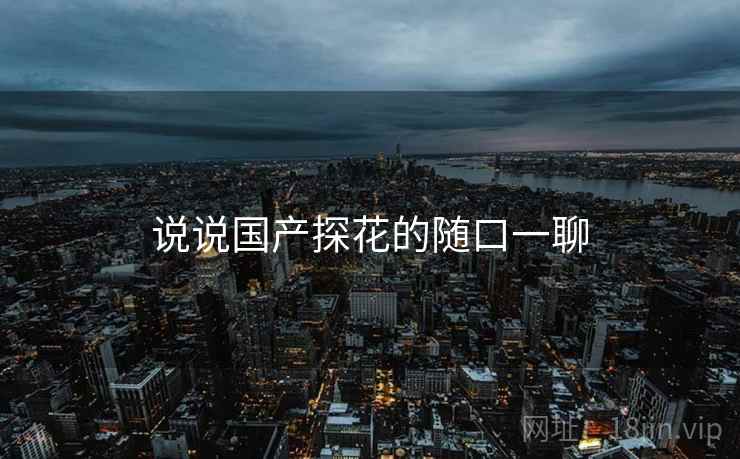 说说国产探花的随口一聊  第2张